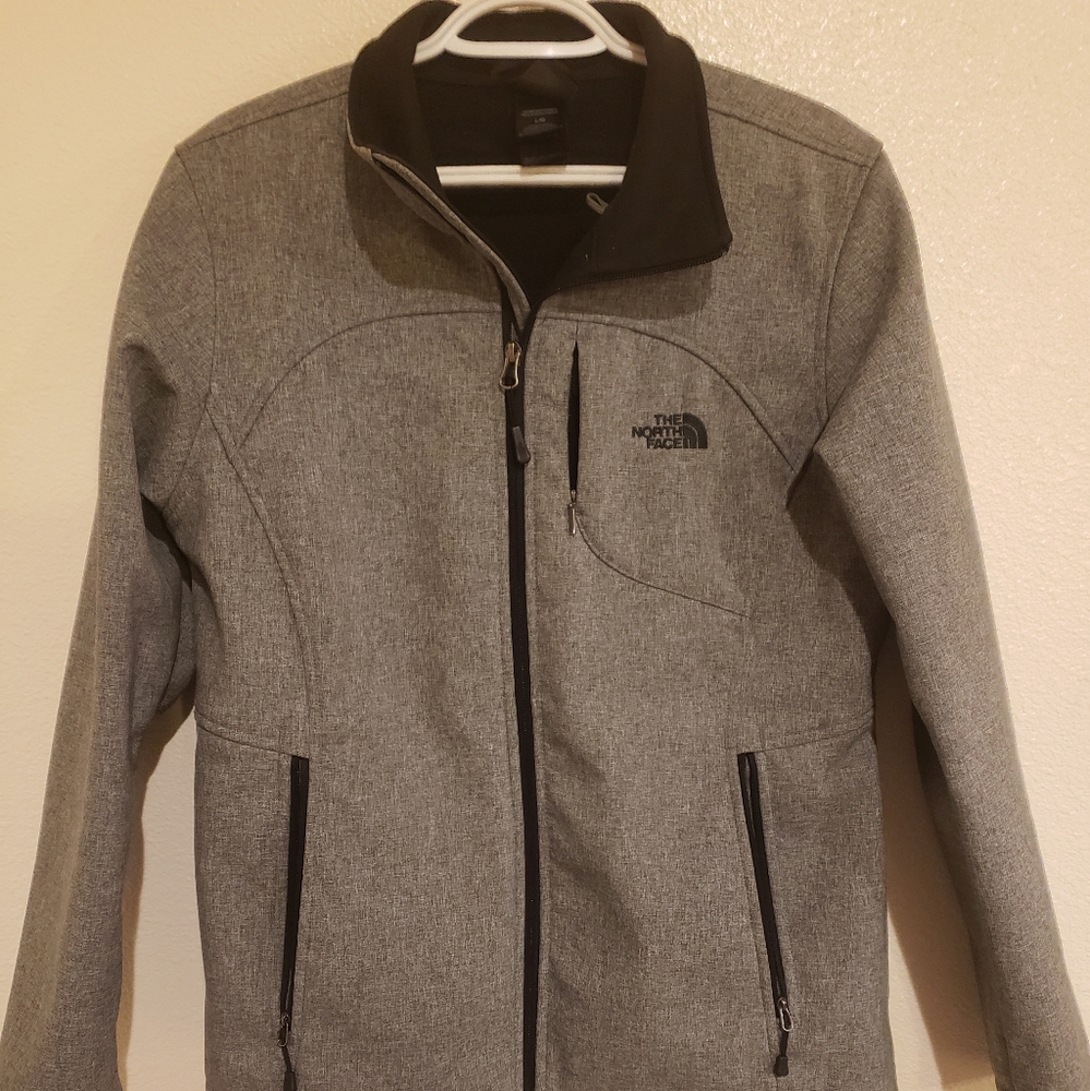 Womens The North Face Windwall Jacket Size XL Gray